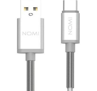 Кабель Nomi DCMQ 10c USB Type-C 1м Silver