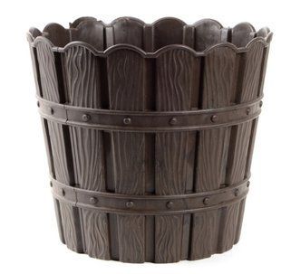 Цветочный горшок VIOLET HOUSE 1052 BAMBOO BROWN с дренажом 0.6 л