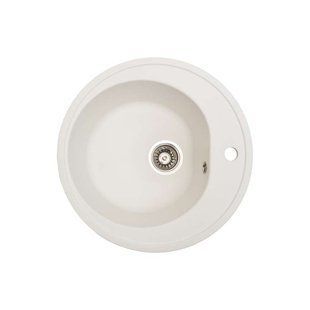 Кухонная мойка Ventolux FABIA (WHITE QUARTZ) D510x180