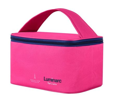 Контейнер Luminarc KEEP'N BOX /НАБІР/прямокут/380+820+1220 мл.+pink Bag (P9973)