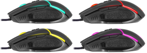 Мышь Defender Warfame GM-880L RGB, 8 кнопок,12800 dpi (52880)