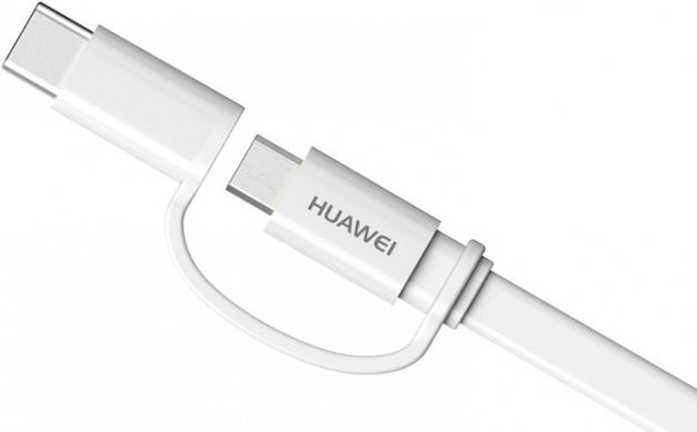 Кабель Huawei AP55S Micro-USB + USB-C 2-in-1 White
